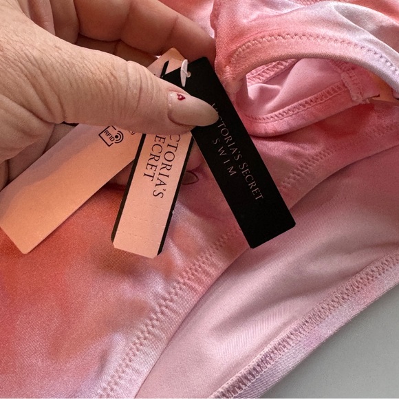 Victoria's Secret Swim V-Hardware Cheeky Bikini Bottom Pink Womens Size XL NEW - Picture 5 of 7